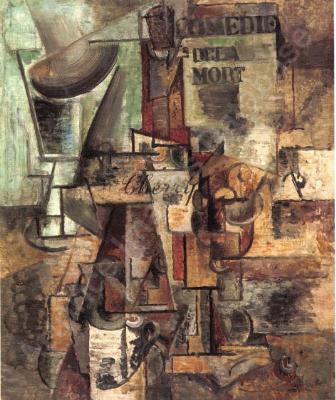Still Life with a book or Still Life with bottle of Cherry (Comédie de la Mort)